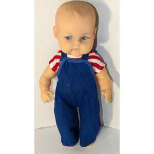 Vintage 1977 11" Vinyl Doll Lorrie by Eugene Molded Hair Side Glancing Blue Eyes